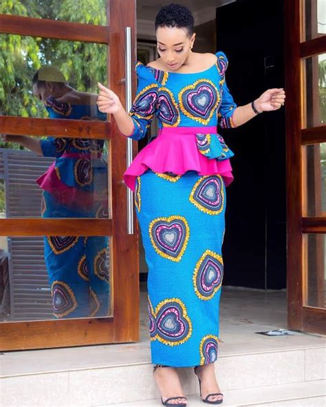 2019 Ankara Peplum Gown Styles For Beautiful Ladies Dezango Latest African Fashion Dresses