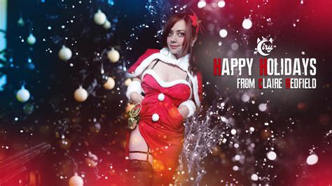 Claire Redfield Christmas Happy Holidays By Heyciry On Deviantart