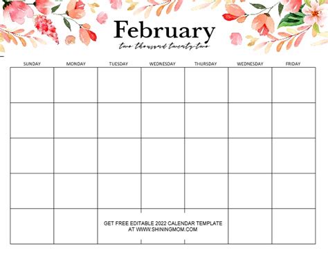 Editable Calendar 2022 Word March Calendar 2022
