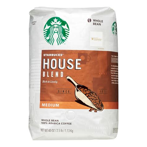 Starbucks Whole Bean Coffee House Blend 40 Oz