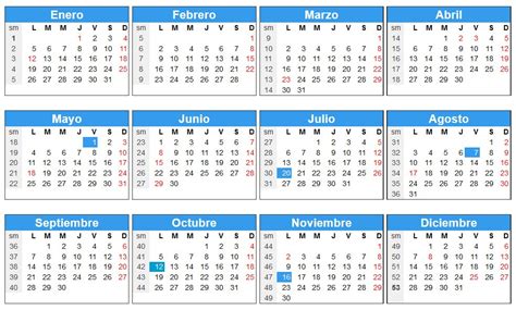 Calendario Colombia Con Festivos Ano 2020