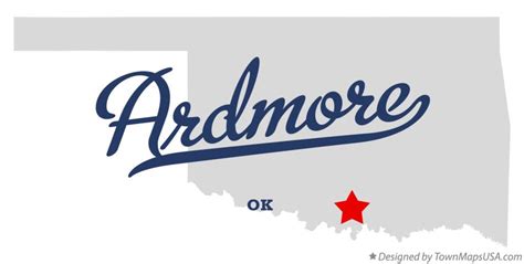 Map Of Ardmore Oklahoma Tourist Map Of English