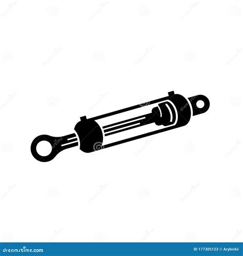 Hydraulic Cylinder Logo Design Vector 177305123