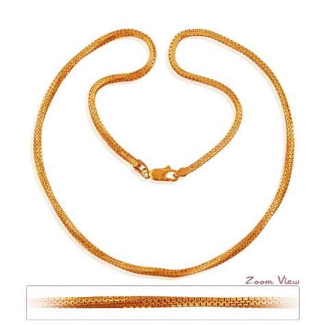 They can be worn on their own or with a pendant. Indian Gold Mens Chain (22 in) - AjCh60524 - 22K Men Indian gold solid chain in square design ...