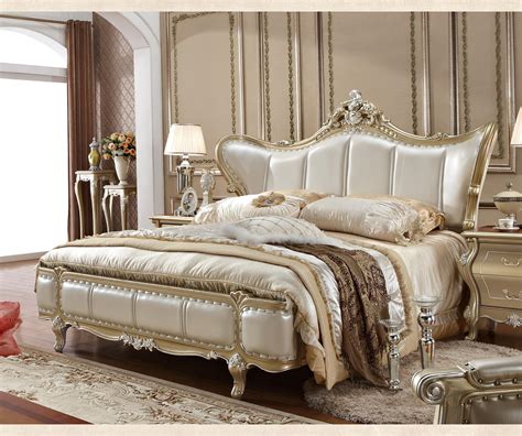 Elegant China Factory Antique Style King Size Bedroom Furniture Sets