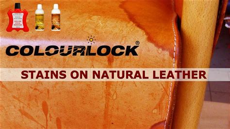 Dab the stain with the damp cloth. How to remove stains on natural leather - www.colourlock ...