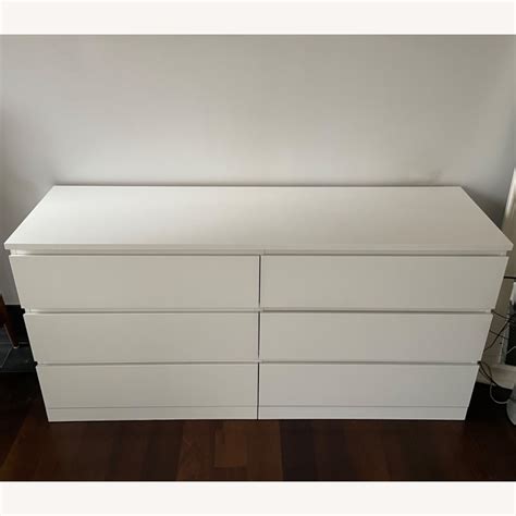 Ikea 6 Drawer Dresser White Aptdeco