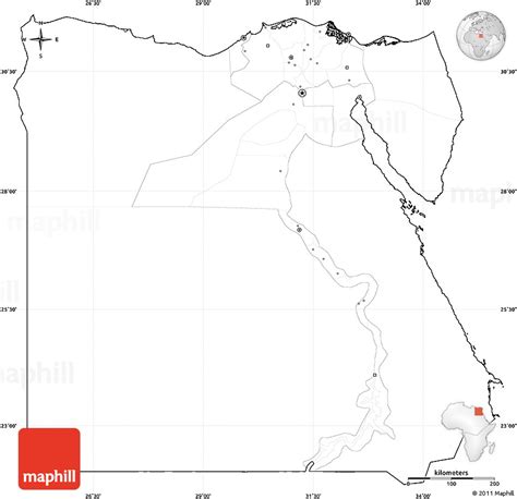 Egypt Blank Map