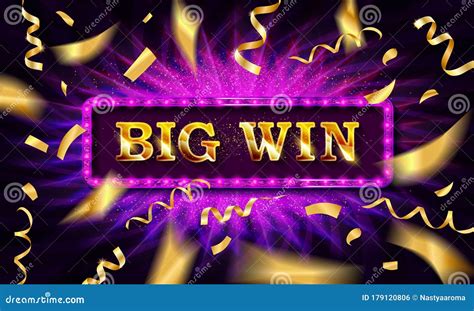 Big Win Congratulations Frame Stock Illustration Illustration Of