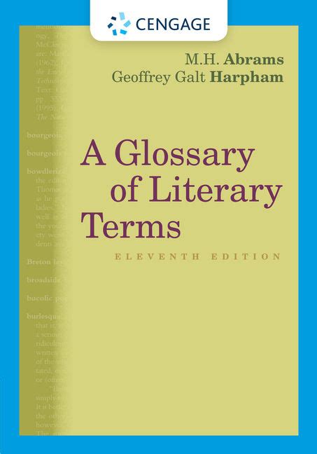 A Glossary Of Literary Terms 11th Edition 9781285465067 Cengage