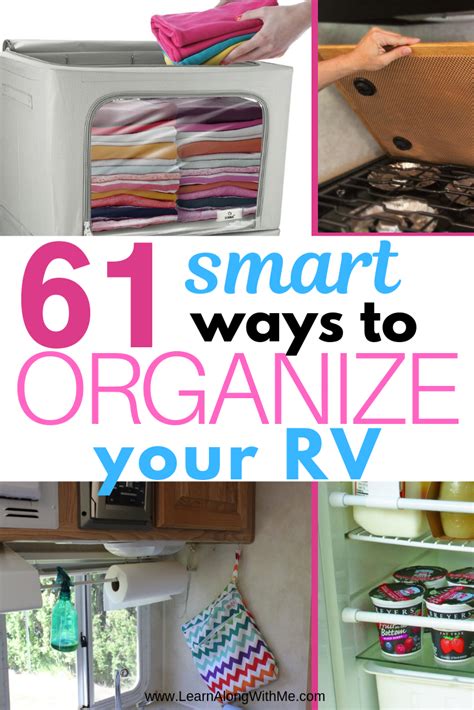 61 smart rv storage ideas you can use to organize your rv camper organization travel trailers