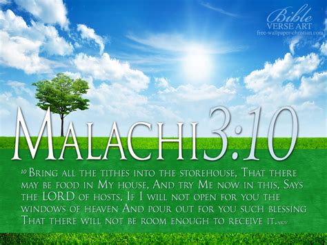 Malachi 310 Flowing Blessings Scripture Of The Day Lord Of Hosts