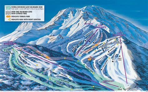 Mt Shasta Ski Park Trail Map Liftopia