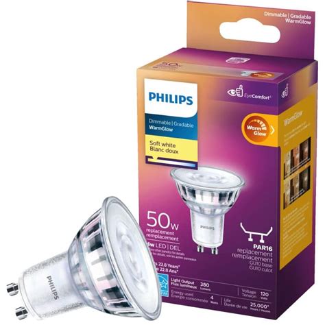Philips 45w White Base Soft Warm Glow Dimmable Led Light Bulb Home