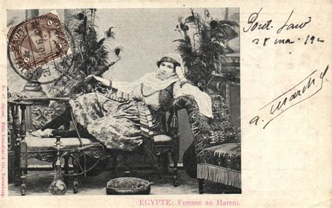 pc cpa egypt femme au harem vintage postcard b8696 ebay