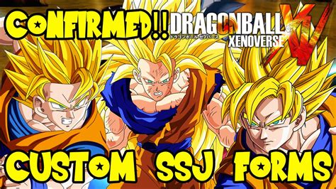 Jan 22, 2020 · dragon ball xenoverse 2 allows players to turn their own custom characters to become a super saiyan god. Dragon Ball Xenoverse: Custom Character SSJ, SSJ2, & SSJ3 Forms Confirmed & More! - YouTube
