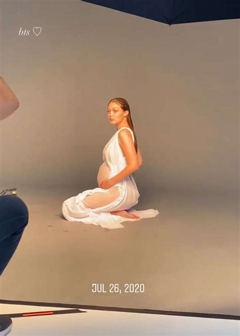Pregnant Gigi Hadid Shares First Photos Of Baby Bump Says Shes
