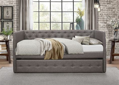 Batavia Dark Grey Daybed With Trundle Las Vegas Furniture Store
