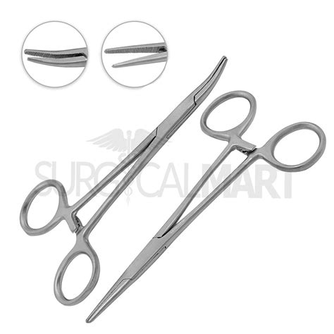 Set Of 2 Halsted Mosquito Forceps 5 Straight And Curved Surgical Mart