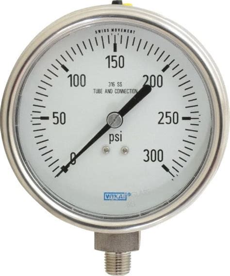 Wika Bourdon Tube Pressure Gauge With Output Signal 46 Off