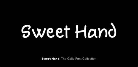 50 off sweet hand ☞ foundries gerald gallo sweet hand font