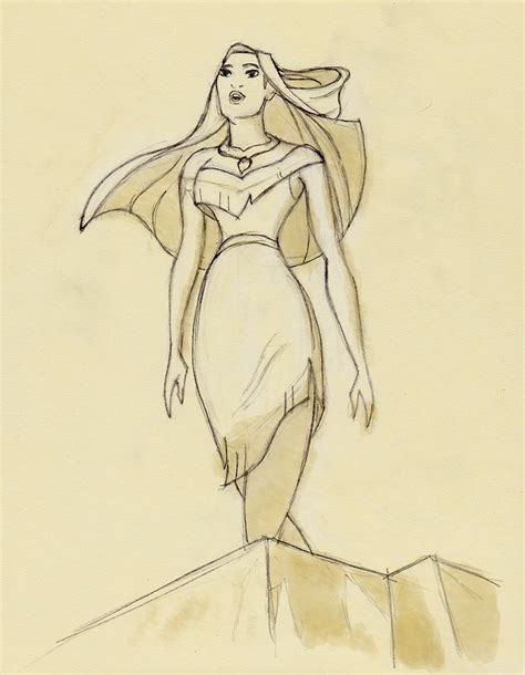 Pocahontas Sketch By Warriormaid15 On Deviantart