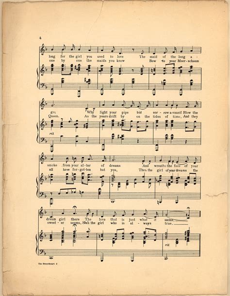 The Sweetheart Of Sigma Chi Historic American Sheet Music