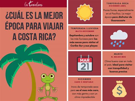 ¿cuál Es La Mejor época Para Viajar A Costa Rica Los Traveleros