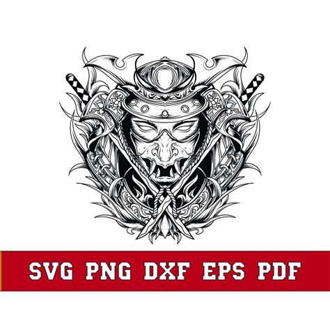 Samurai Svg File Cyberpunk Svg Warrior Svg Png  Japan Shirt Etsy