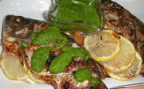 Maryams Culinary Wonders 90 Grilled Fish With Parsley Sauce