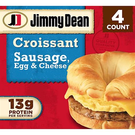 Jimmy Dean Sausage Egg And Cheese Croissant Frozen Breakfast Sandwiches