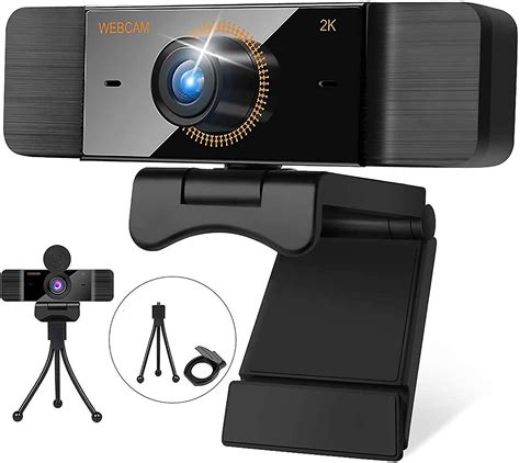 1440p Full Hd 2k Webcam For Pc Windows 10 Pc Web Camera With Cover And Tripod Usb Camera With