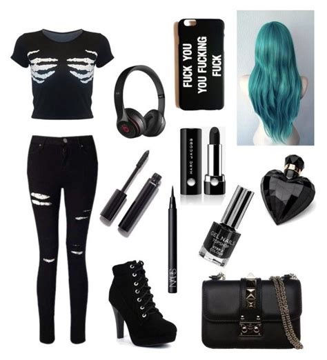 very dark by creepywolfgirl on polyvore featuring mode miss selfridge valentino beats by dr