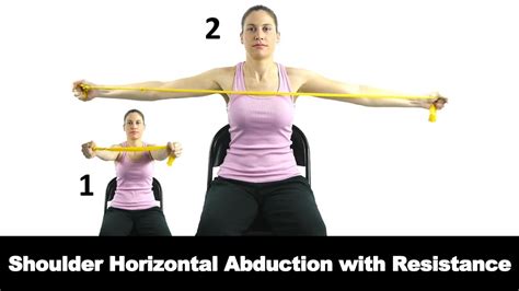 Shoulder Horizontal Abduction With Resistance Ask Doctor Jo Youtube