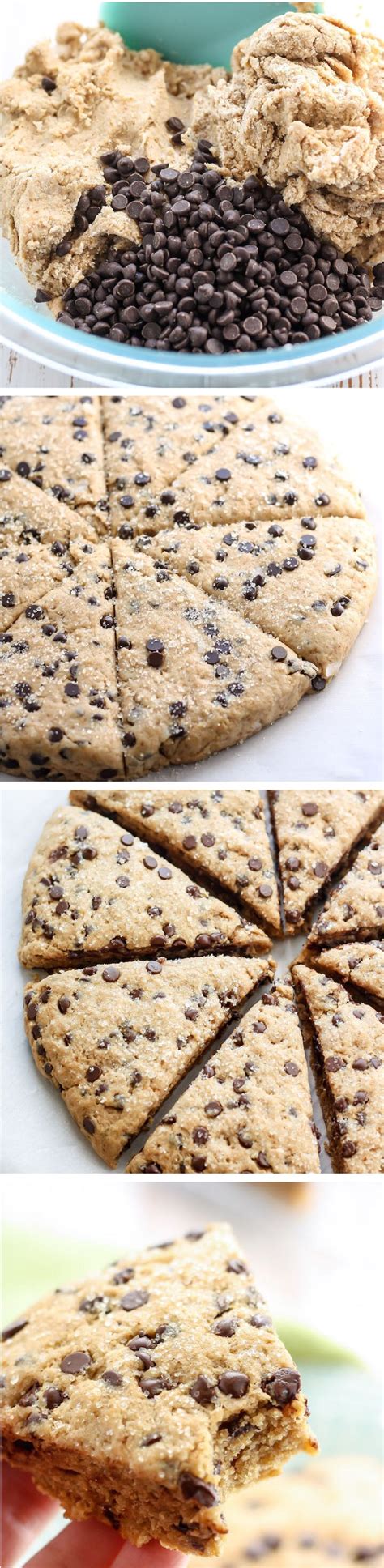 These Vegan Whole Wheat Chocolate Chip Scones Have The Perfect