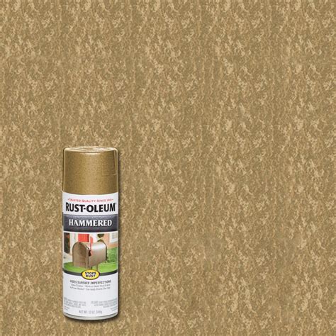 This is such and easy inexpensive way to transform just about anything in your home (i'm. Rust-Oleum Stops Rust 12 oz. Hammered Gold Rush Protective Spray Paint-7210830 - The Home Depot