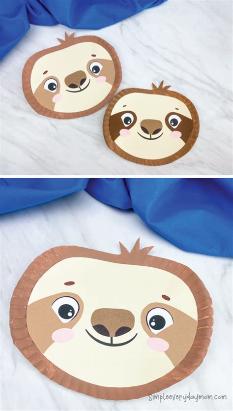 Printable Sloth Craft Template Printable Templates