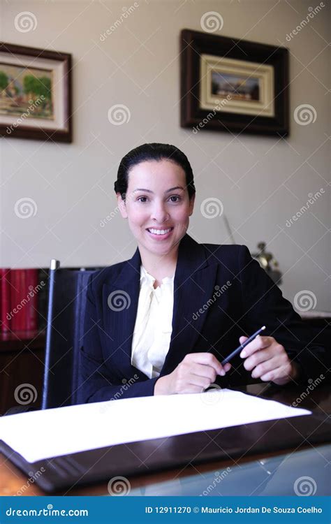 Portrait Of A Female Lawyer At Office Stock Photo Image Of Laws