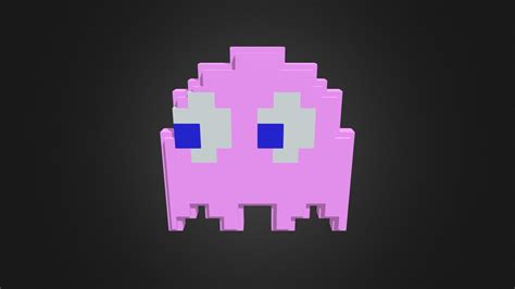 Pac Man Ghost Pinky Download Free 3d Model By Santmax10 4ca9e18