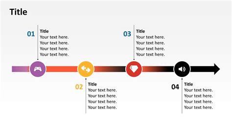 Editable Animated Timeline Horizontal Diagram Slidemodel The Best