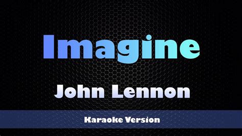 John Lennon Imagine Karaoke Version Youtube
