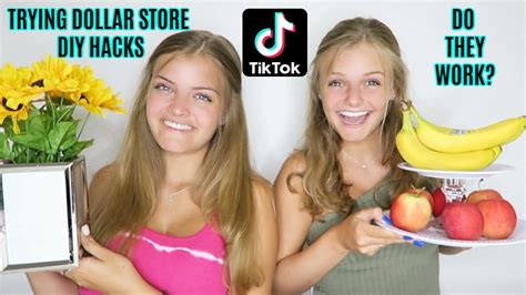 Trying Tiktok Dollar Store Diy Hacks ~ Jacy And Kacy Youtube