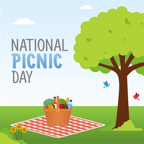 Vector Graphic Of National Picnic Day Good For National Picnic Day Celebration Flat Design