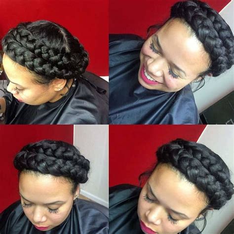 Double Halo Braid Short Hair Styles Easy Braided Hairstyles For
