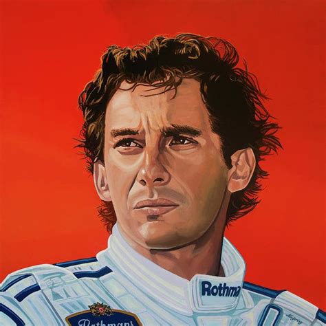 Ayrton Senna Portrait Painting Art Print By Paul Meijering Portrait Painting Paintings Art