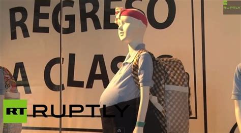 Pregnant Schoolgirl Mannequins Shock Shoppers Huffpost Uk