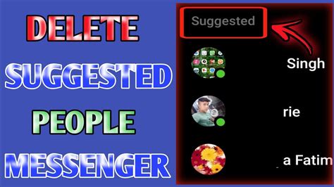 How To Delete Suggested People On Messenger 2022messenger Sa