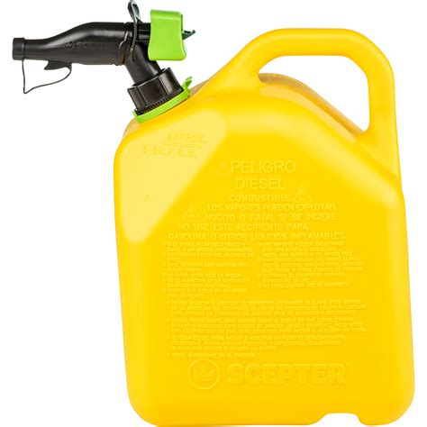 Scepter Smart Control Diesel Fuel Can — 5 Gallon Yellow Model