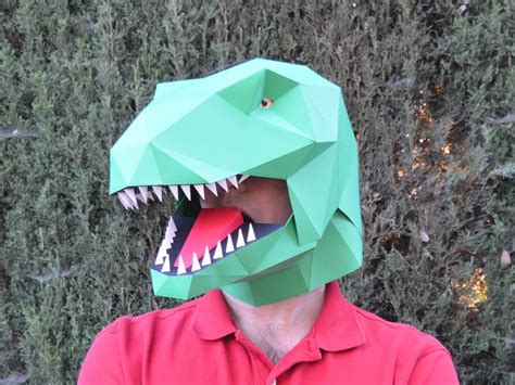Dinosaur Mask - Talking T-Rex Mask Pattern | Build a Dinosaur with