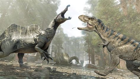 T Rex Vs Spinosaurus Size Comparison Youtube